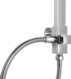 Sapho Sprchový stĺp na napojenie na batériu, hlavová, ručná sprcha, chróm