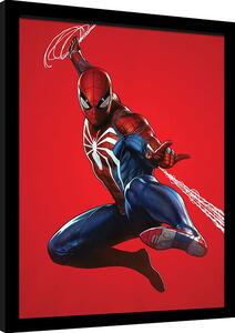 Rámovaný Obraz - Spider-Man - Red Background
