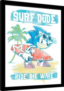 Rámovaný Obraz - Sonic the Hedgehog - Ride the Wave
