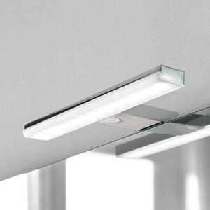 LED zrkadlové svetlo Pandora, chróm, šírka 30,8 cm