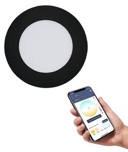 EGLO connect Fueva-Z zapustené svietidlo 12 cm, čierne