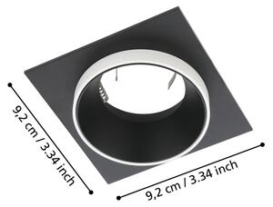 Eglo 900452 - Podhľadové svietidlo CAROSSO 1xGU10/35W/230V čierna