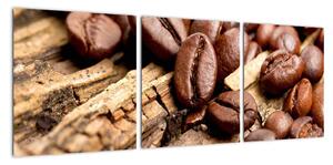 Kávové zrná, obrazy (Obraz 90x30cm)