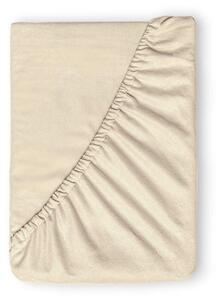 Kvalitex Flanelové napínacie prestieradlo 200x200cm svetlo béžové