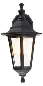 Klasická vonkajšia nástenná lampa čierna IP44 - New Haven