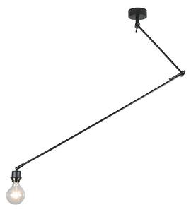Moderná závesná lampa čierna bez tienidla - Blitz I