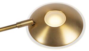Moderná stojaca lampa bronzová vrátane LED s čítacím ramenom - Mallorca