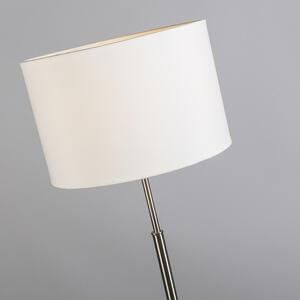 Moderná stojaca lampa biela okrúhla - VT 1