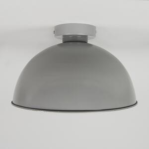 Stropná lampa sivá so striebornou 30 cm - Magna Basic