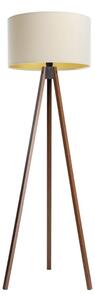 Stojacia lampa STANDART 1xE27/60W/230V krémová/wenge