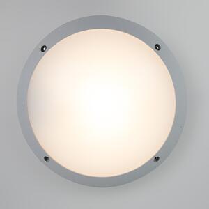 Moderné nástenné a stropné svietidlo sivé IP65 - Gelmi