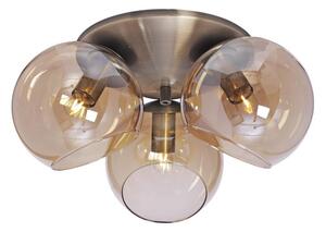Cottex P2423AA - Stropné svietidlo CAPELLA 3xE14/40W/230V pr. 37 cm dymová/hnedá