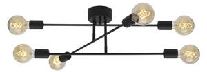 Cottex P7216SV - Prisadený luster BATON 6xE27/60W/230V čierny