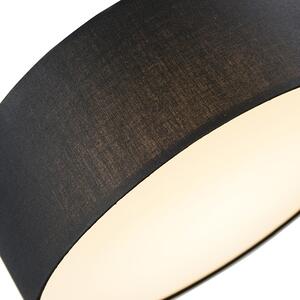 Stropné svietidlo čierne 30 cm vrátane LED - Drum LED