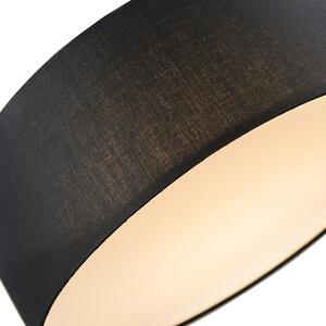 Stropné svietidlo čierne 40 cm vrátane LED - Drum LED