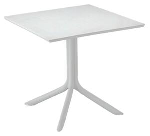 Záhradný plastový stolík 80 x 80 x 75 cm Biela