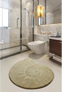 Béžová kúpeľňová predložka 90x90 cm Helix – Foutastic