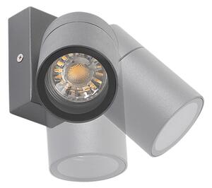 Vonkajšia nástenná lampa antracit IP44 otočná a sklápateľná - Solo