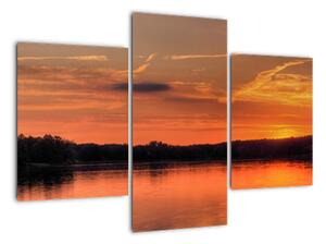 Západ slnka na jazere, obraz (Obraz 90x60cm)
