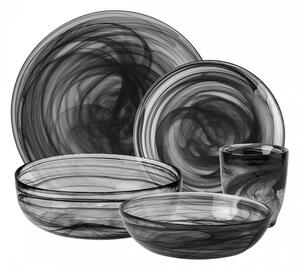 S-art - Sklenený set čierny 25 ks - Elements Glass (w0067)