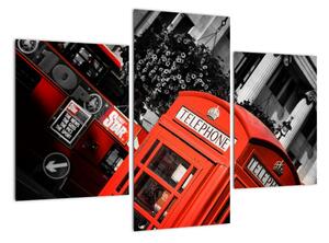 Londýnska telefónna búdka - moderné obrazy (Obraz 90x60cm)