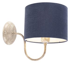 Nástenná lampa s krytom 20 cm béžová s modrou - Combi Classic