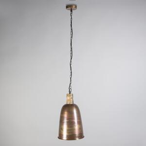 Vintage závesná lampa medená so zlatom - Burn 1