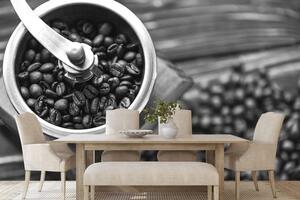 Fototapeta čiernobiely vintage mlynček na kávu