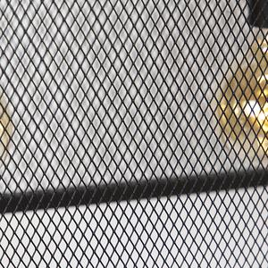 Priemyselná závesná lampa čierna 118 cm 4-svetlá - Cage Mesh
