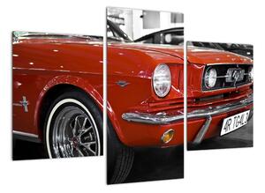Červené auto - obraz (Obraz 90x60cm)