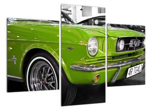 Zelené auto - obraz (Obraz 90x60cm)