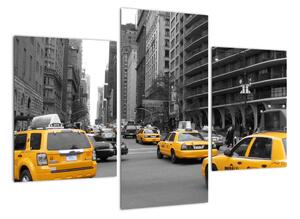 Žlté taxi - obraz (Obraz 90x60cm)