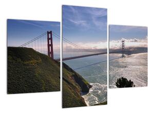 Golden Gate Bridge - moderné obrazy (Obraz 90x60cm)