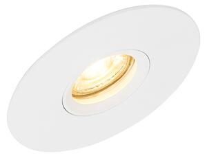 Inteligentné zapustené bodové svietidlo biele vrátane Wifi GU10 50mm - Buco