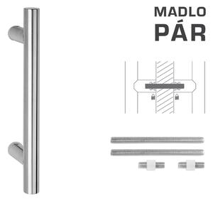 MPkovania FT - MADLO kód K00 Ø 25 mm UN pár Rozteč madla: 300 mm, Rozmer profilu madla: Ø 25 mm, Dĺžka: 400 mm