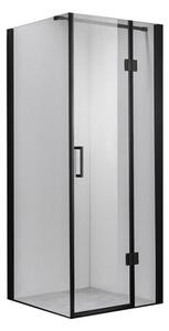 BPS-koupelny Štvorcový sprchovací kút ZES KZ1390B BL 90x90 čierna/transparent - bez vaničky