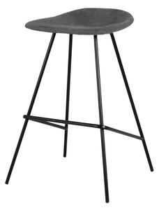 Sivá barová stolička s menčestrovým povrchom Tenzo Ted