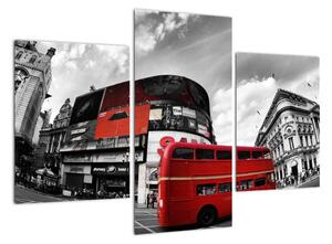 Červený autobus v Londýne - obraz (Obraz 90x60cm)