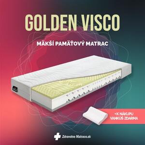 BENAB GOLDEN VISCO mäkší pamäťový matrac 90x190 cm Poťah so striebrom