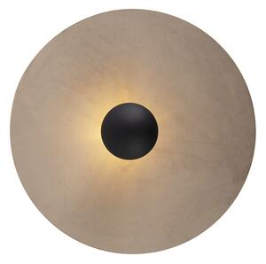 Stropné svietidlo čierne ploché tienidlo taupe 45 cm - Combi