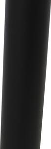 Stojanové vonkajšie svietidlo čierne s čírou guľou 100 cm IP44 - Sfera