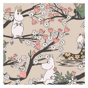 Servítky Moomin Falls in Love 33x33cm, 20ks / pieskové