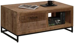 KONFERENČNÝ STOLÍK, prírodná farba, drevo, 110/60/45 cm Carryhome - Stolíky do obývačky