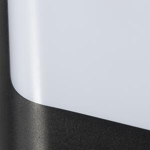 Dizajnové vonkajšie nástenné svietidlo čierne vrátane LED IP44 so senzorom svetlo-tma - Khuvan