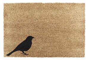 Rohožka z prírodného kokosového vlákna Artsy Doormats Bird, 40 x 60 cm