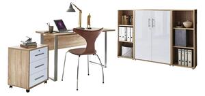 KANCELÁRIA, dub sonoma, biela s vysokým leskom, MID.YOU - Kancelárske regály, Online Only