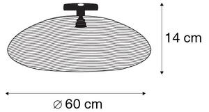 Orientálne stropné svietidlo čierne 60 cm - Glan