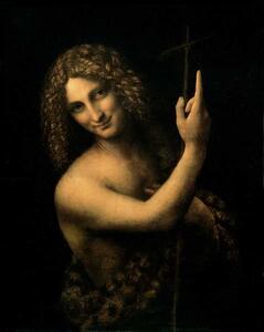 Leonardo da Vinci - Umelecká tlač St. John the Baptist, 1513-16, (30 x 40 cm)