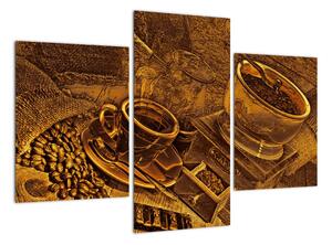 Obraz kávových zŕn na stenu (Obraz 90x60cm)