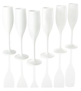 Ernesto® Súprava pohárov, 6-dielna (biela, poháre na sekt) (100375079)